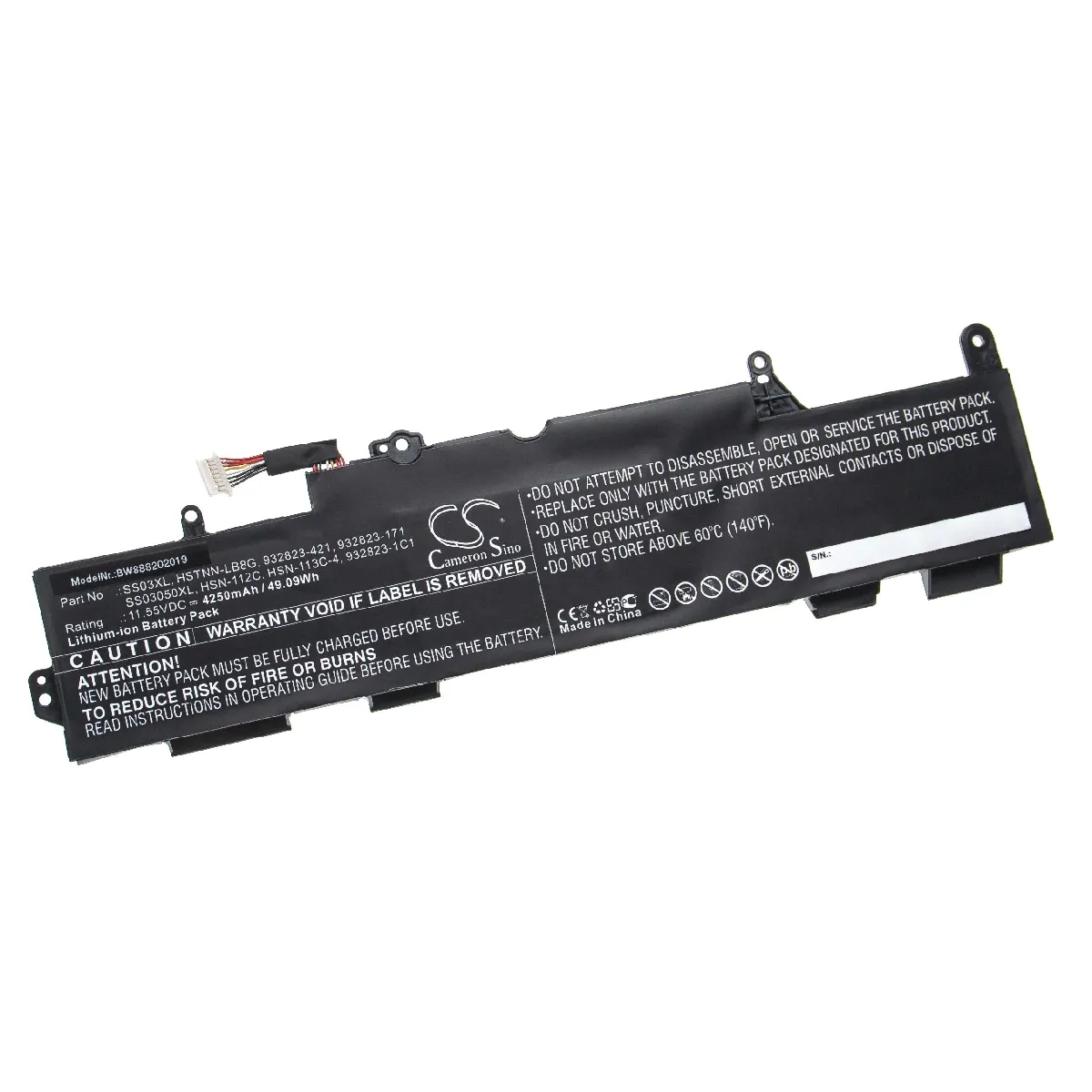 vhbw Batterie compatible avec HP EliteBook 840 G5 (4LH36PA), 840 G5 (5DF01ES), 840 G5 (5FC38PA) laptop (4250mAh, 11.55V, Li-Ion)