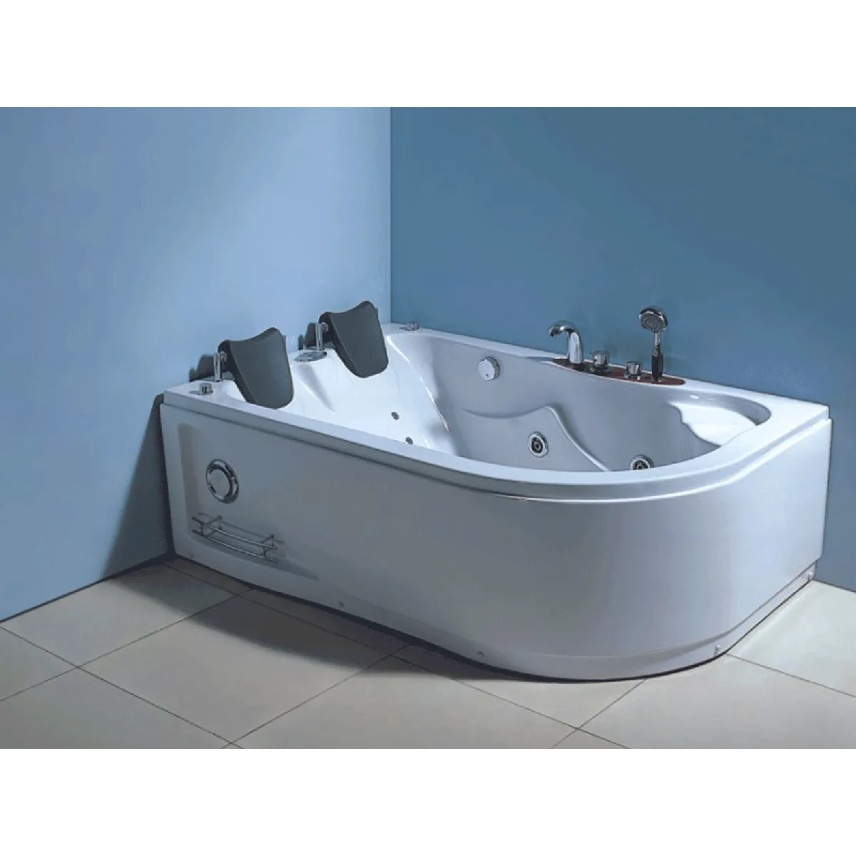 BAIGNOIRE BALNEO MASSANTE Havana 170 X 115 cm BAIGNOIRE D'ANGLE BAIN TOURBILLON - 2 PERSONNES