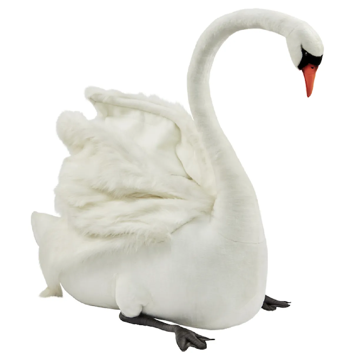 Hansa peluche Geante Cygne Blanc 125 cm H