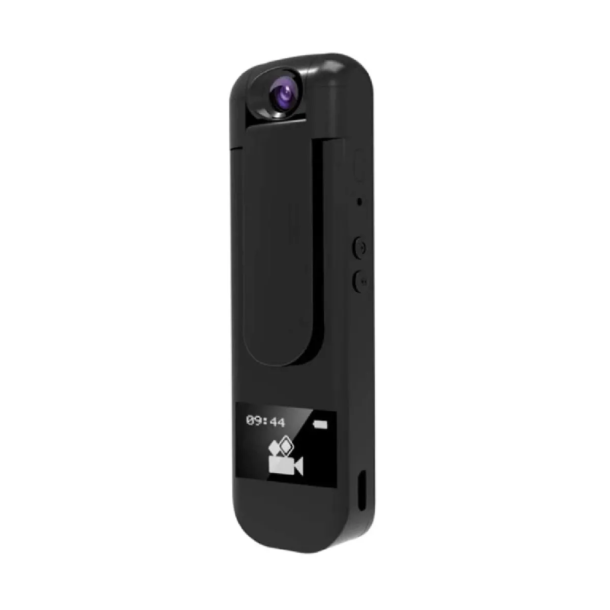 Mini stylo caméra espion 1080p, enregistreur vocal portable, appareil photo rotatif à 180 degrés Le lecteur MP3 avec enregistreur d'écouteurs peut être utilisé pour une réunion/conférence/entrevue(Noir)