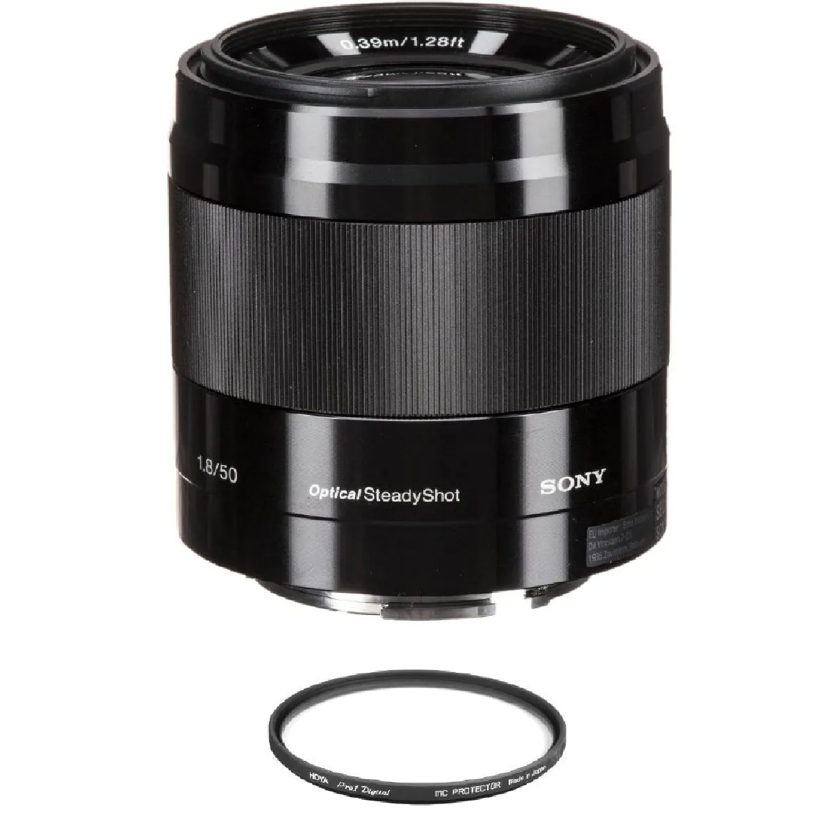 SONY SEL 50MM F1.8 OSS Black + HOYA 49mm PRO 1D Protector