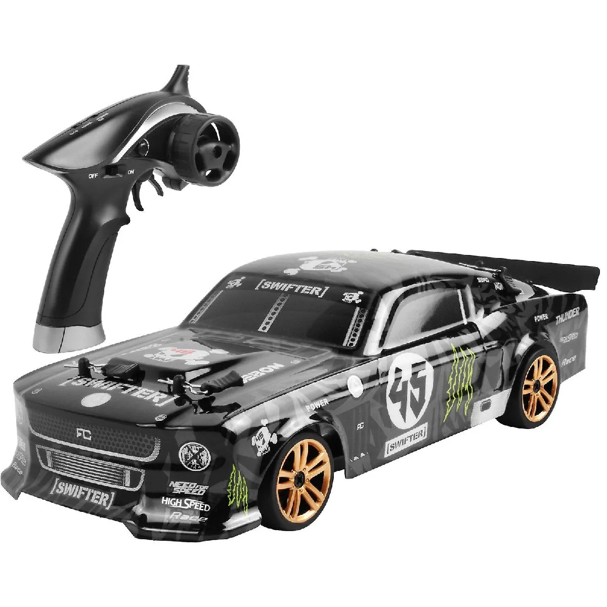 1/1860 km/h RC Drift High Speed Climbing Racing 4x4 Tout-terrain télécommandé Jouets pour enfants.