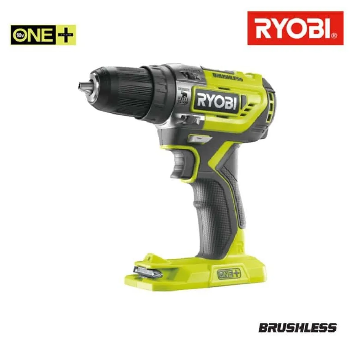 Perceuse-visseuse a percussion RYOBI Brushless OnePlus - sans batterie ni chargeur R18PD5-0