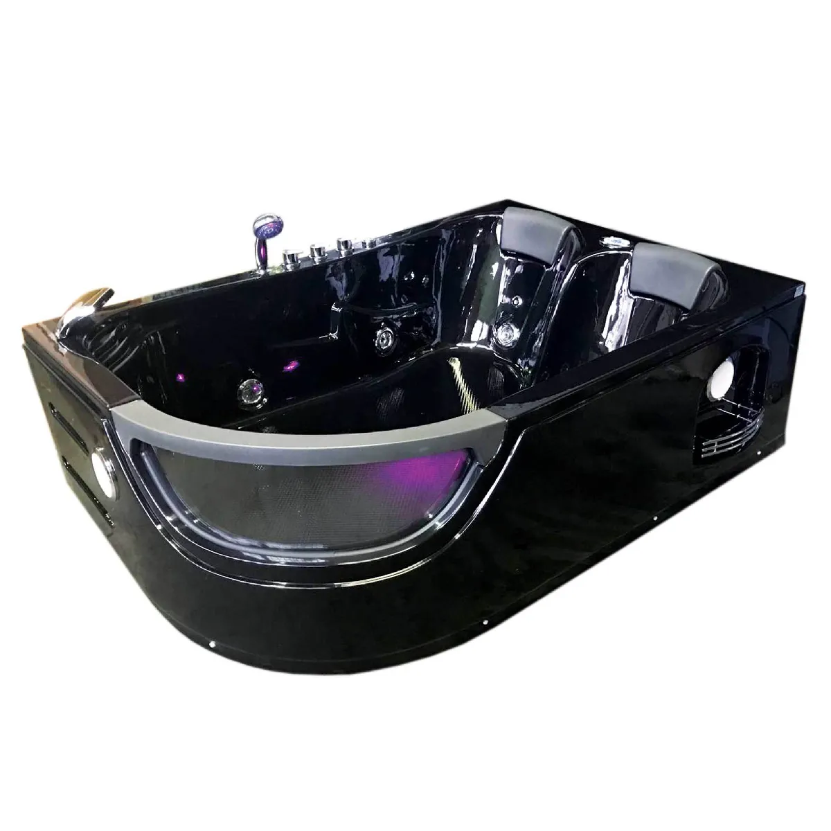 BAIGNOIRE BALNEO BAIN Orion BAIGNOIRE D'ANGLE TOURBILLON MASSANTE 180 x 120 cm SPA 2 PERSONNES