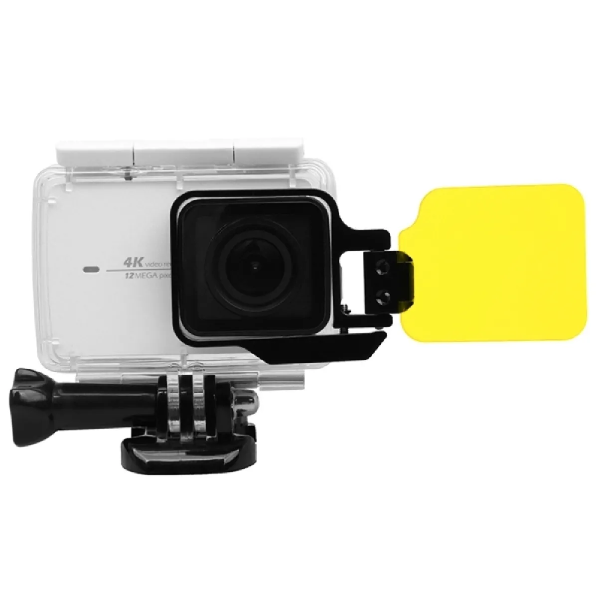 Filtre jaune pour Xiaomi Yi II 4K Sport Action Caméra Professionnel Pliable Coloré Objectif avec Clé Hexangulaire