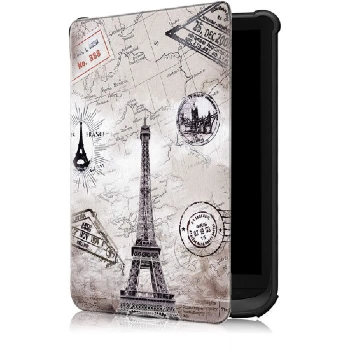 Housse Etui pour Vivlio Touch Lux 4 Lux 5 HD Plus - Tour Eiffel