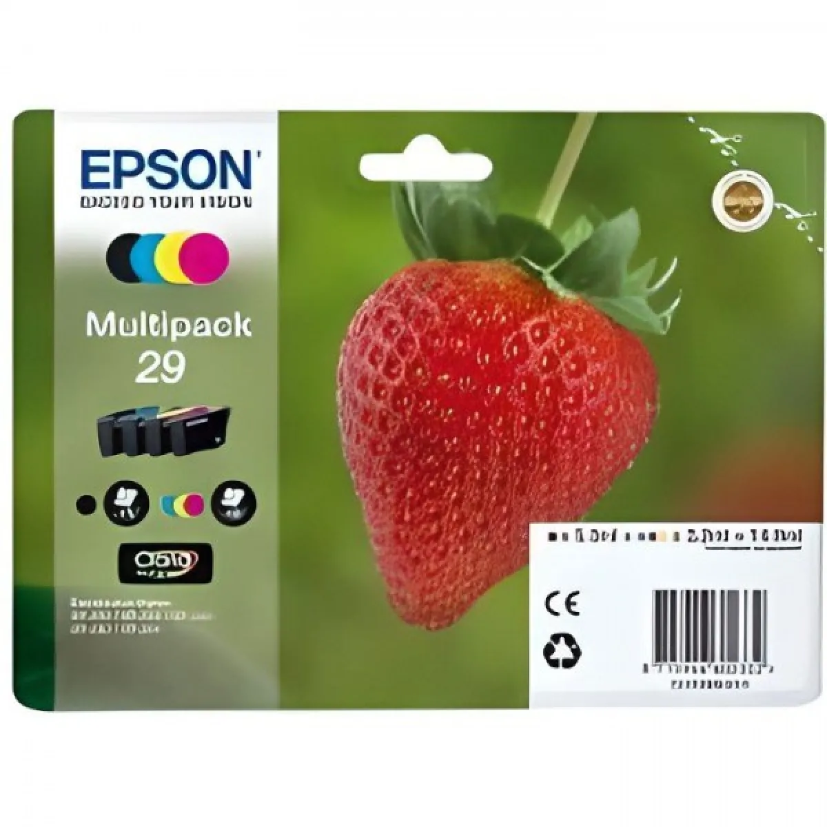 Cartouche d'Encre - Imprimante EPSON Multipack 29 - Fraise - Noir, Cyan, Magenta, Jaune (C13T29864022)