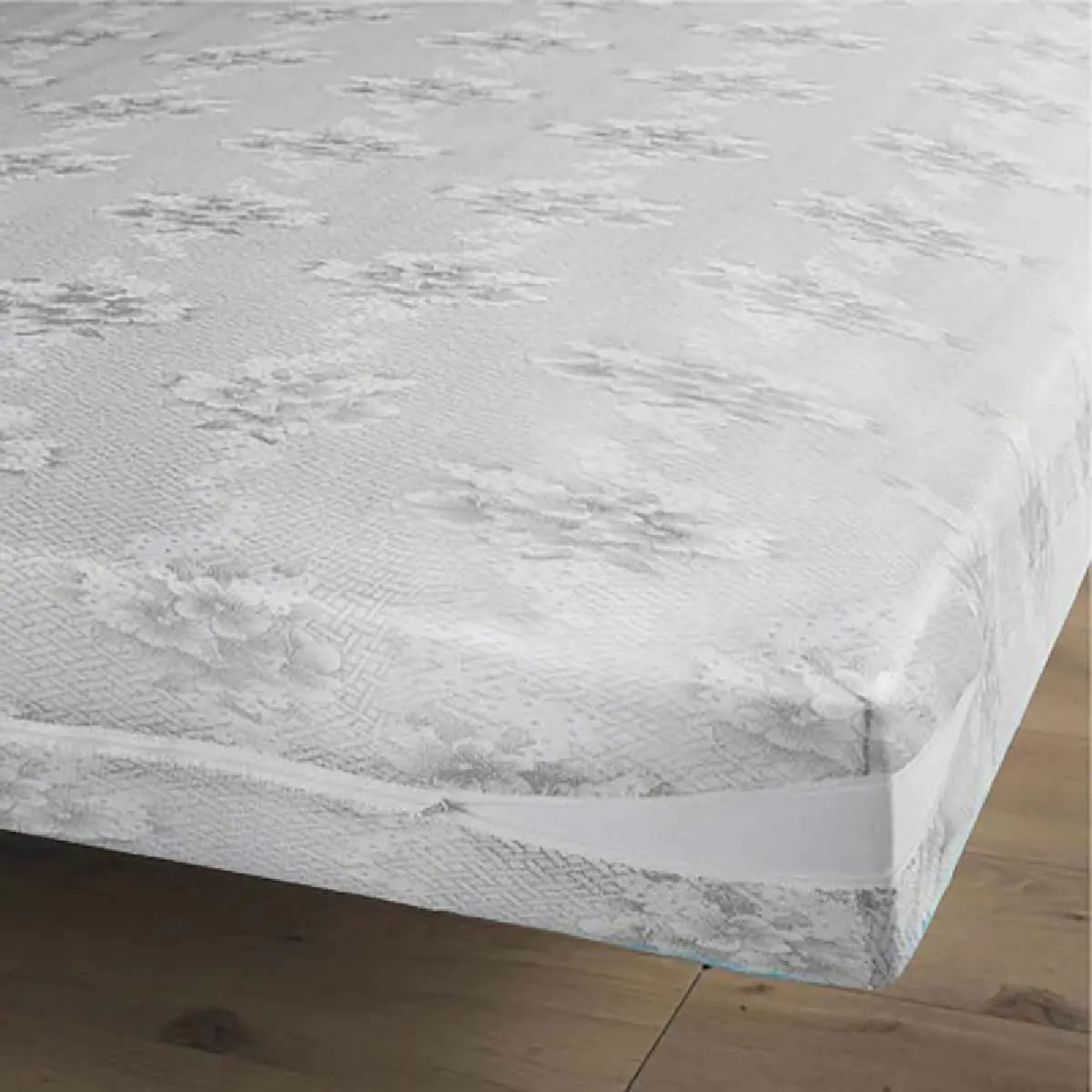 Housse Rénove Matelas Rena 140x190cm Gris