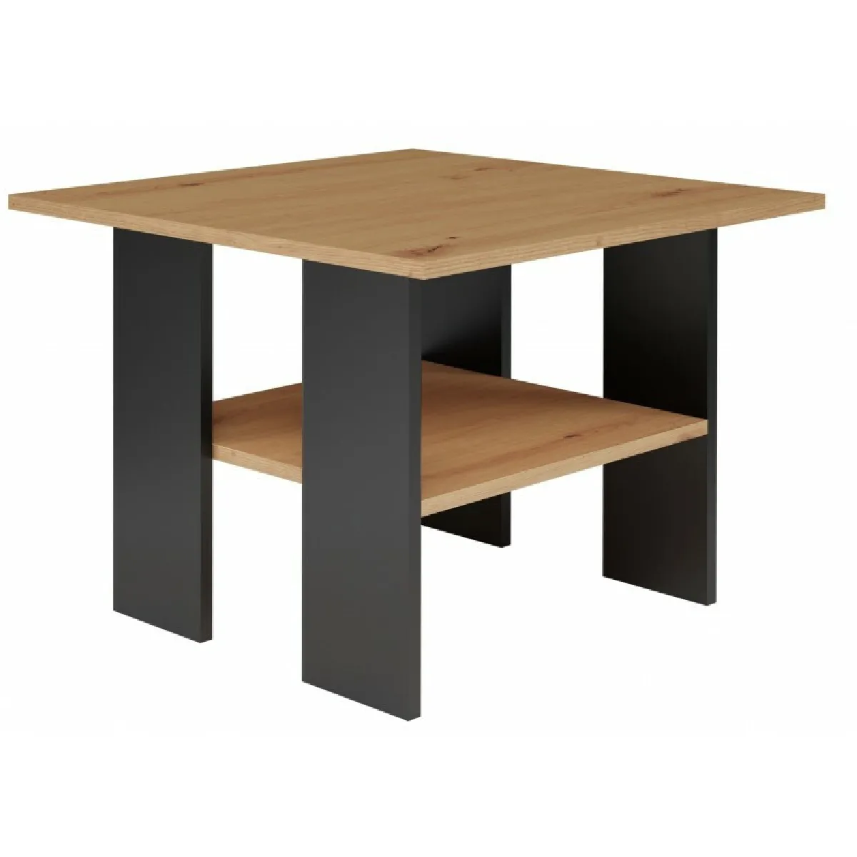 Table Basse Modern Chene Artisan Noir 60 cm