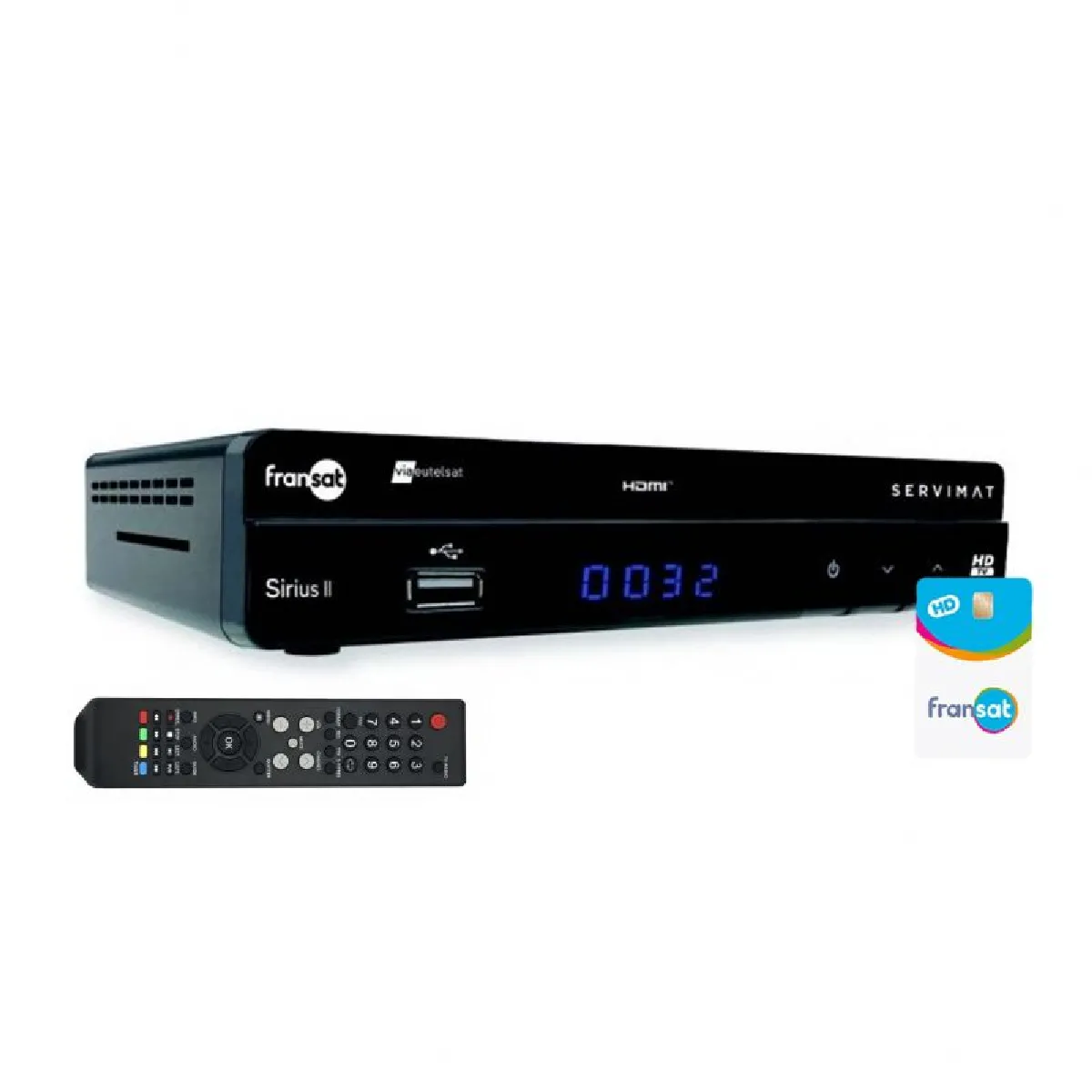 Récepteur TV satellite HD + carte Viaccess Fransat PC6 Eutelsat 5W