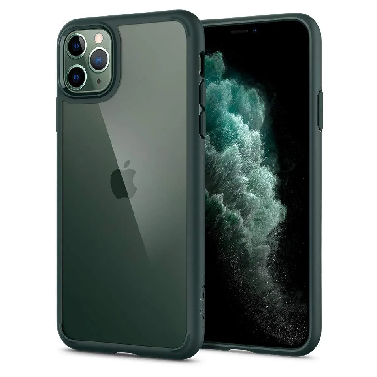 spigen ultra hybrid coque pour iphone 11 pro midnight green