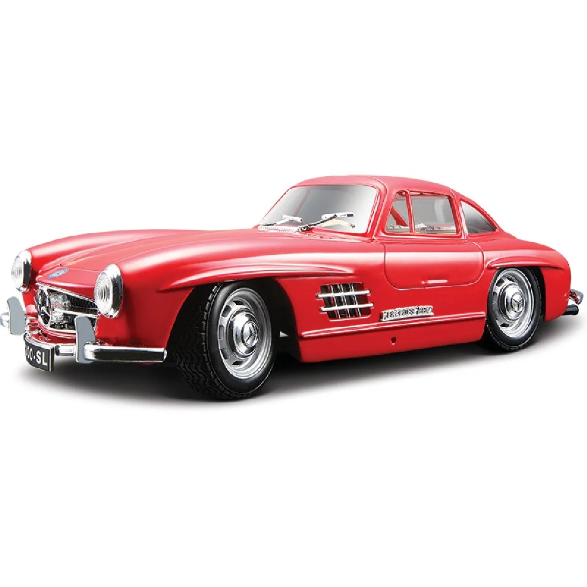 1: 24 Argent 1954 Mercedes Benz 300 SL alliage voiture de course alliage voiture de luxe moulée sous pression modèle jouet collection cadeau -(Rouge)