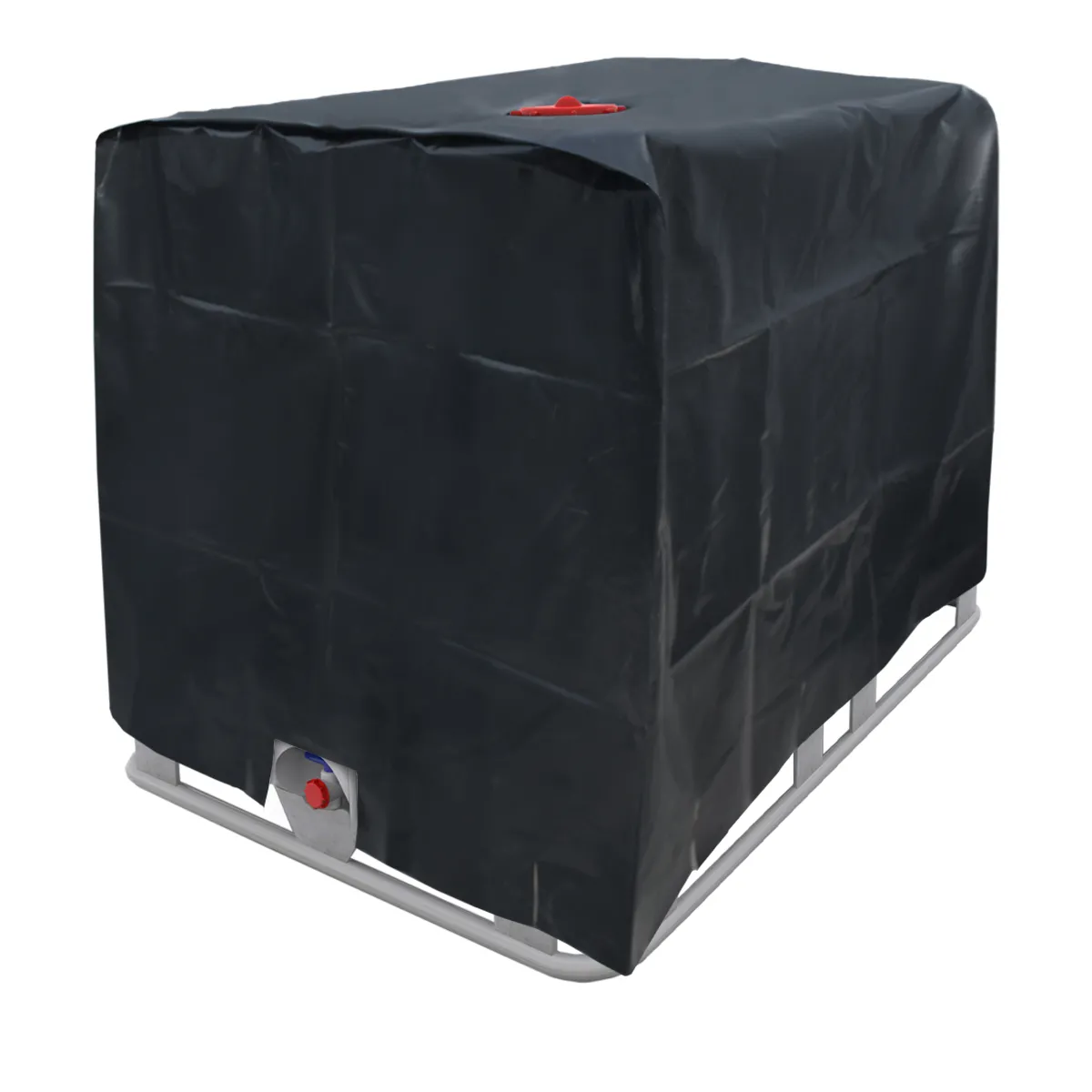 Protection de pluie noir capôt container IBC bâche réservoir citerne eau 1000 L