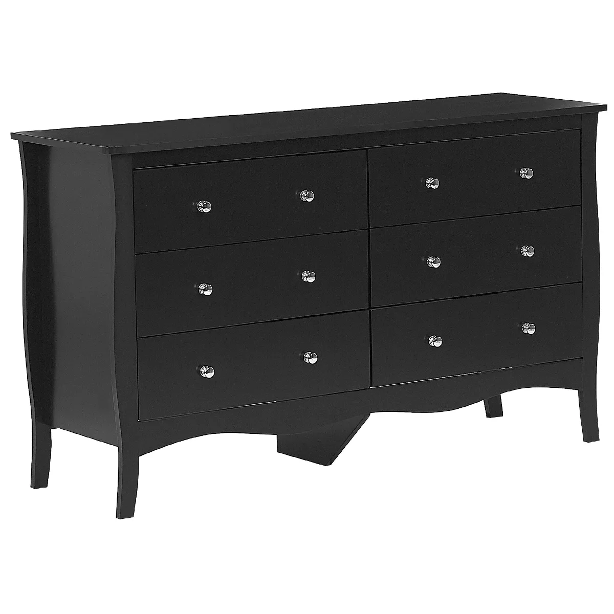 Commode noire 6 tiroirs WINCHESTER