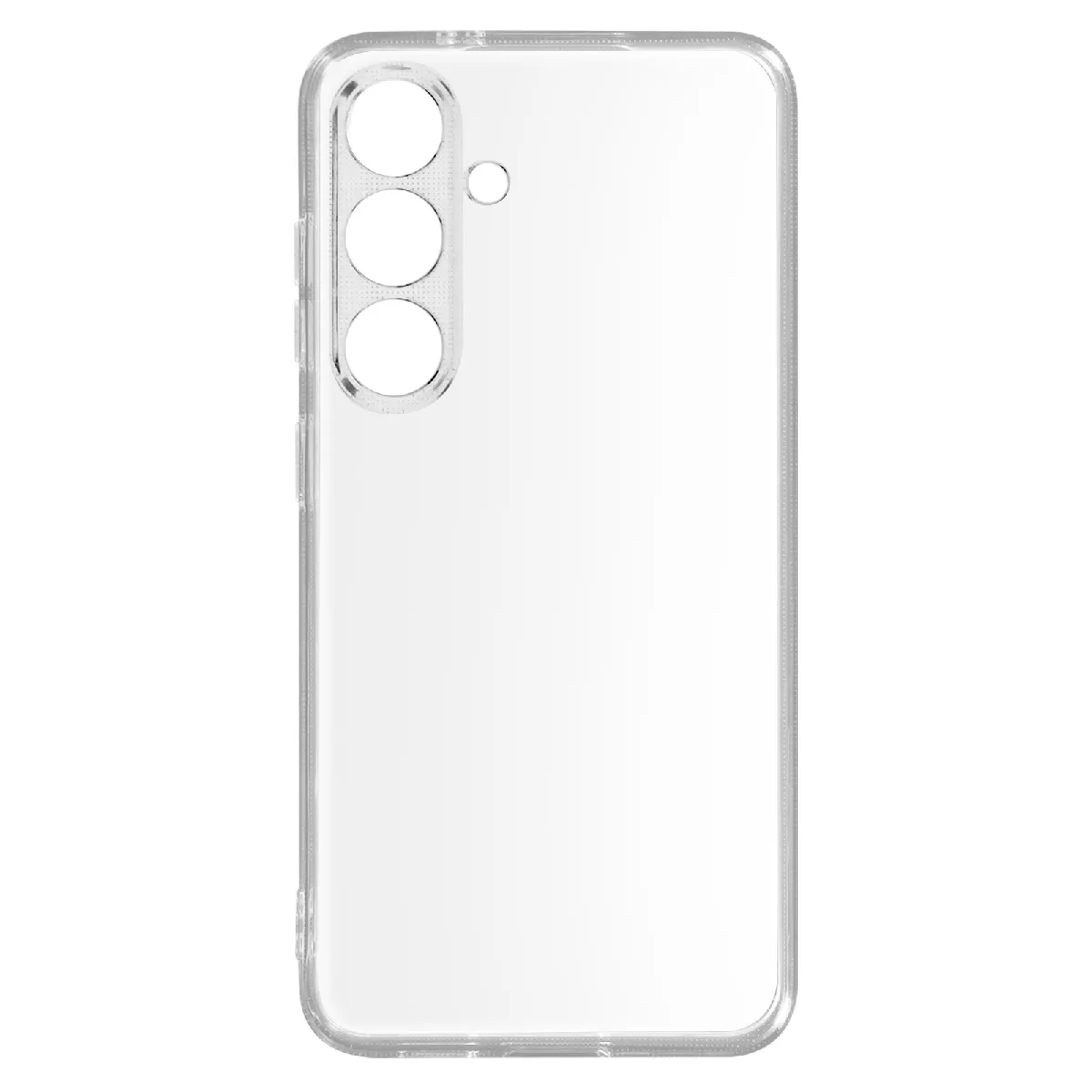 Avizar Coque pour Samsung Galaxy S24 Caméra Protégée Silicone Fin Transparent