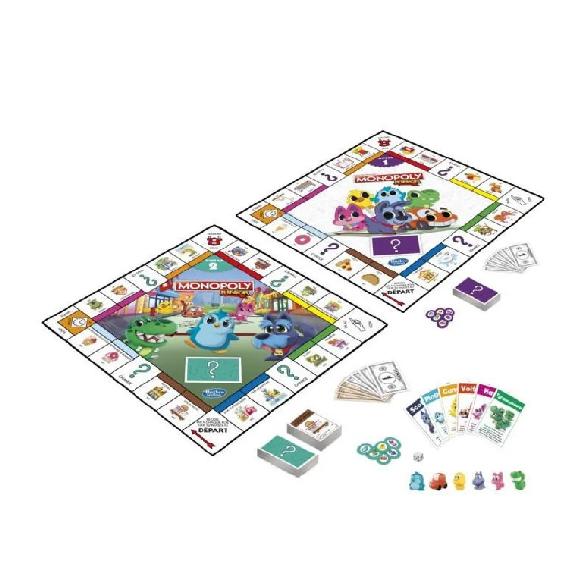 Monopoly Junior 2 en 1 - Jeu de société enfant