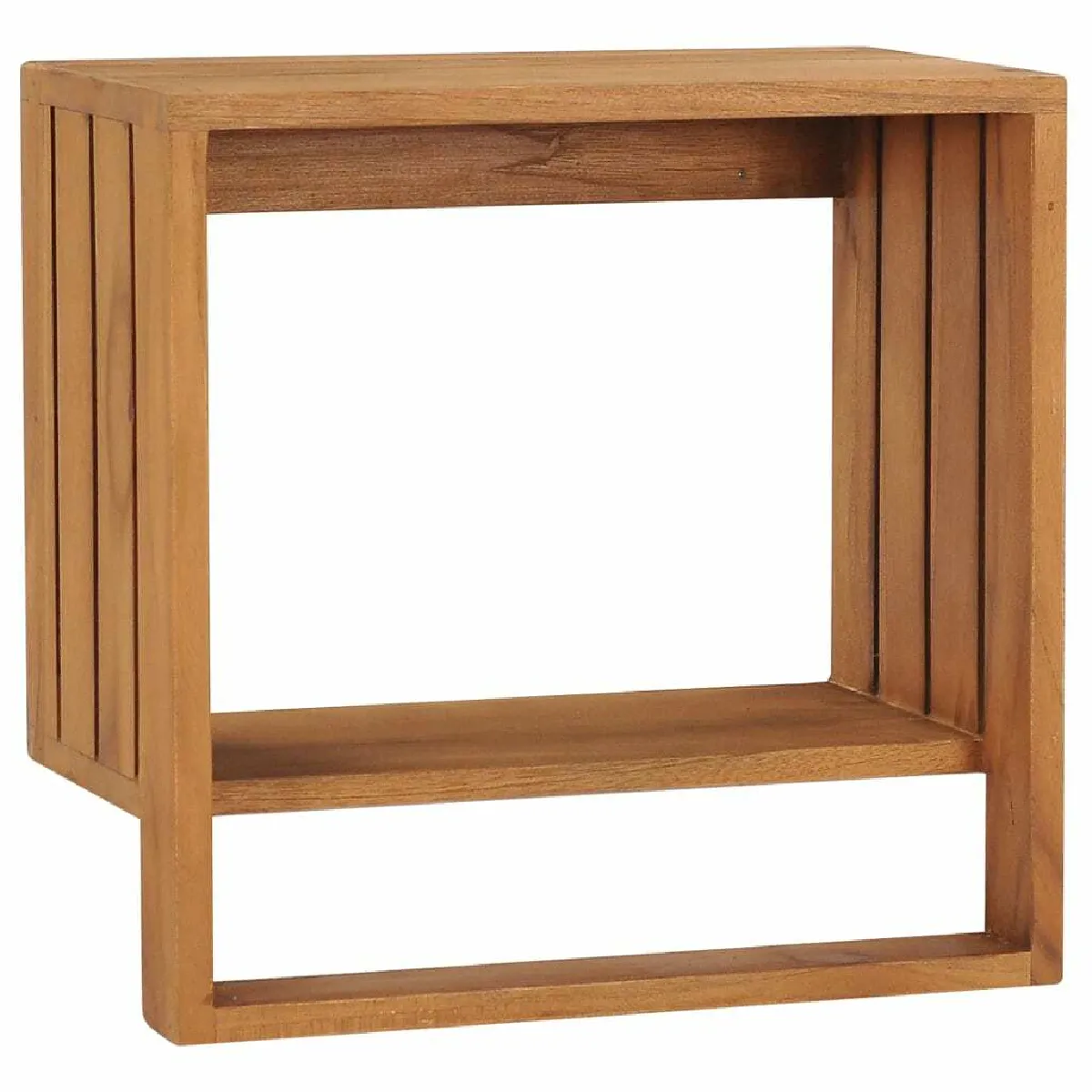 Porte-serviette mural,Étagère pour serviettes,Barre porte-serviett pour salle de bain mural 35x20x35 cm Bois de teck solide -GKD39867