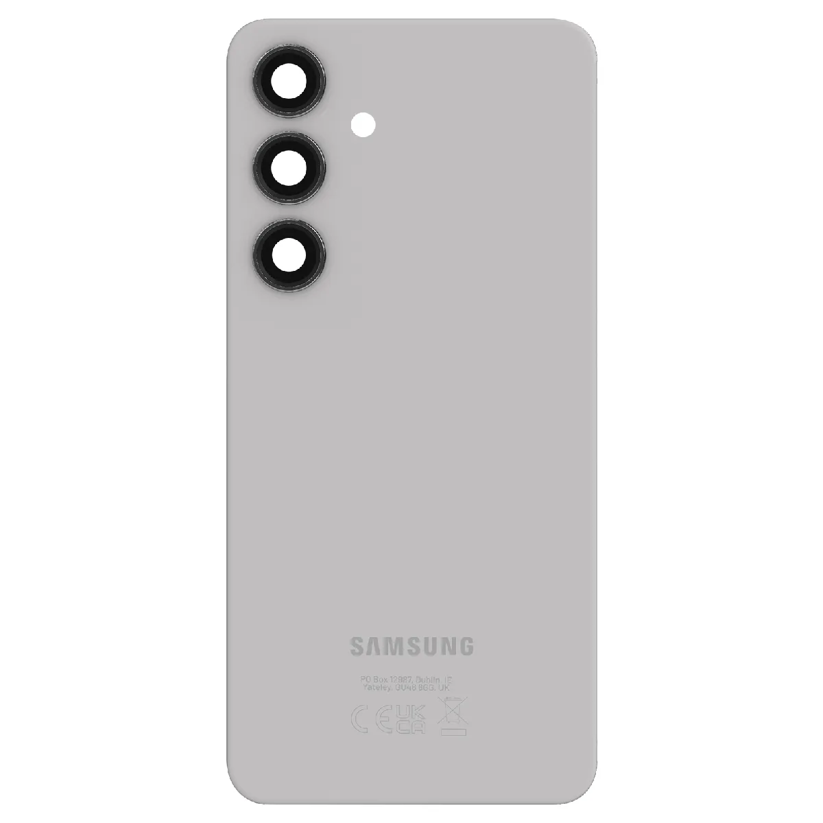 Samsung Vitre arrière Original pour Samsung Galaxy S24 Plus Argent