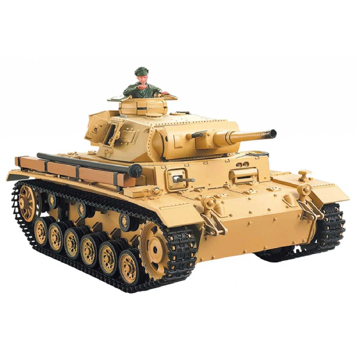 Tank Télécommandé TauchPanzer III Son et Fumée RC 2.4 Ghz 1/16 ème