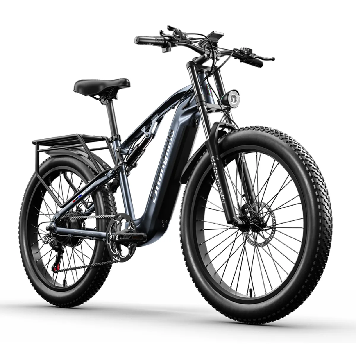 Moteur de vélo électrique de 26 pouces 1000W 17.5AH VTT Cross Country Shengmilo MX05 Fat Bike - Gris