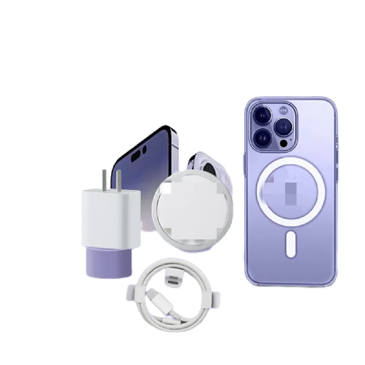 Certifié chargeur Apple, câble Lightning de 0,9 m avec prise USB Cube de charge rapide Câble USB de synchronisation de données haute vitesse compatible avec iPhone 11/12/13 Pro Max/XS/XR/X/8/7/Plus/6S/SE/iPad(Violet)