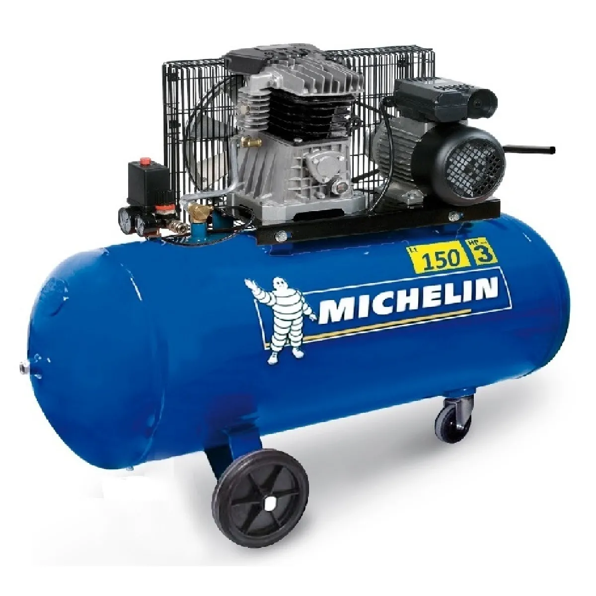 Michelin - Compresseur 150L 3CV bi cylindre - MB150