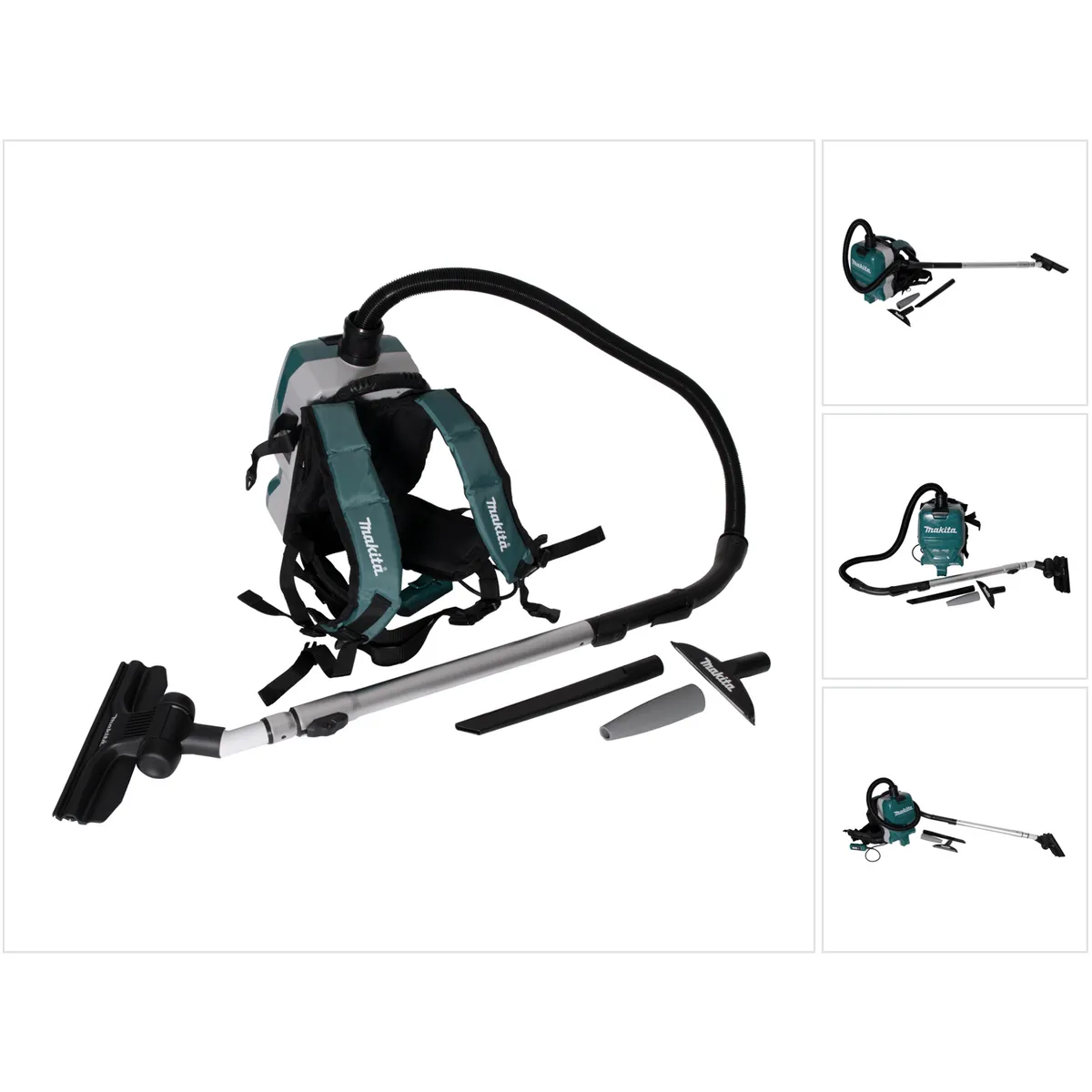 Makita DVC 261 ZX15 Aspirateur dorsal sans fil 36V (2x 18V) 2L Brushless Solo - sans batterie, sans chargeur