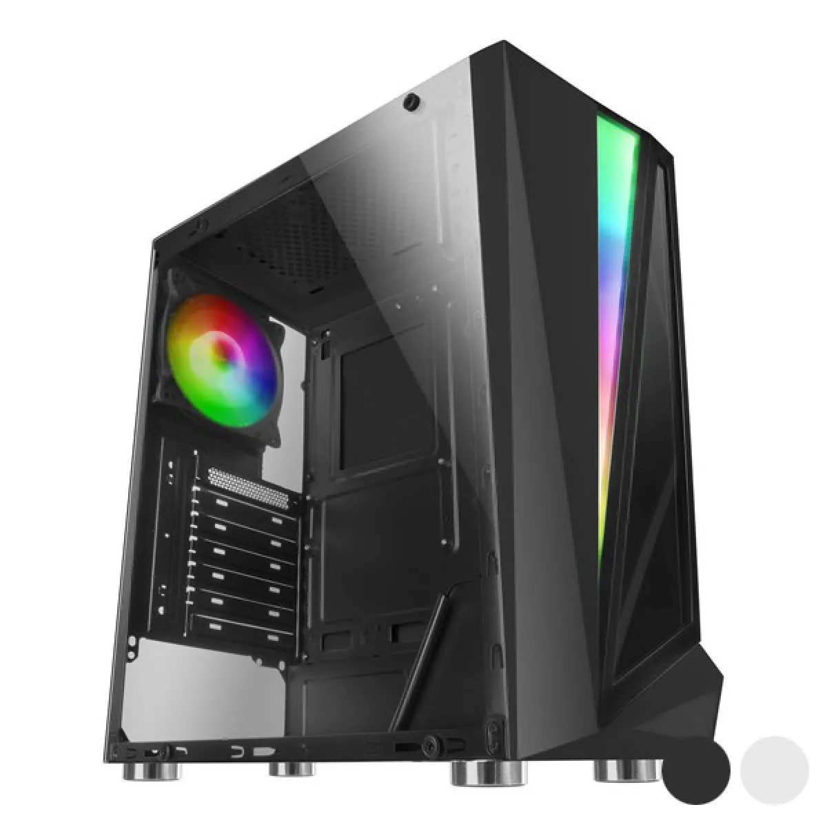 Boîtier Demi Tour Micro ATX / Mini ITX / ATX Mars Gaming MCL RGB LED Couleur Blanc