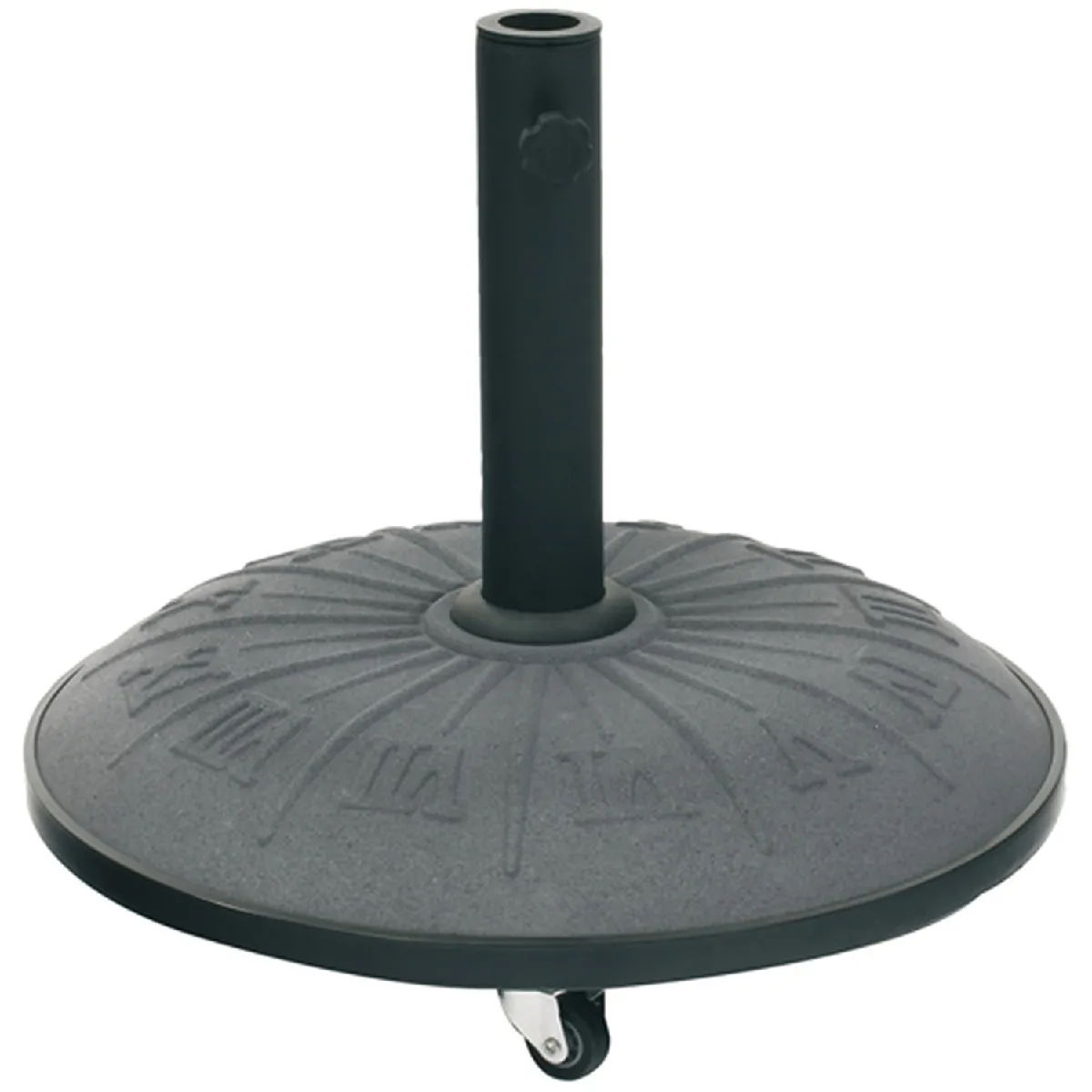 Pied de parasol Cadran - Béton - 25 Kg - Gris