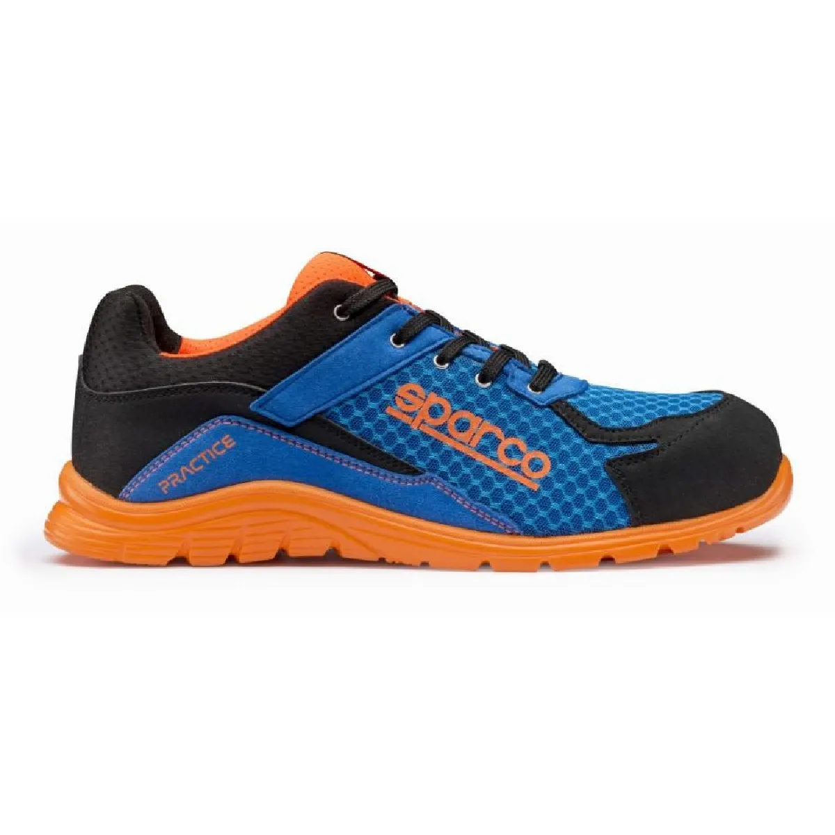 Chaussure de sécurité S24 SPARCO Practice - Noir bleu/orange - Taille 40 - PRACTICE07517AZAF40