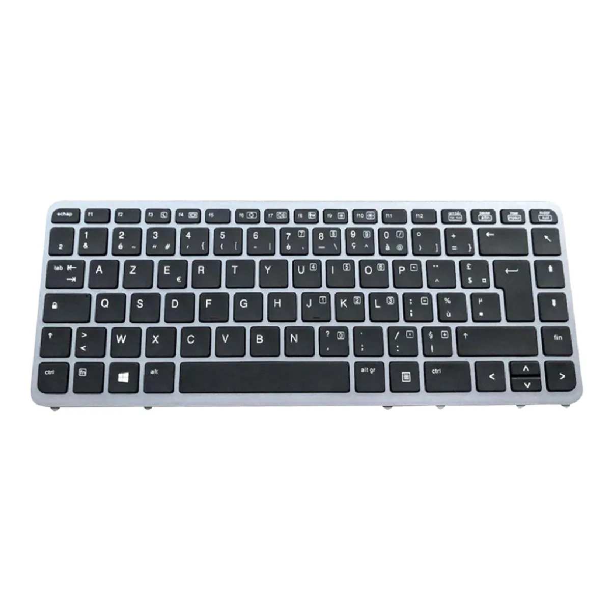 Clavier Ordinateur Portable Sans Fil noir blanche