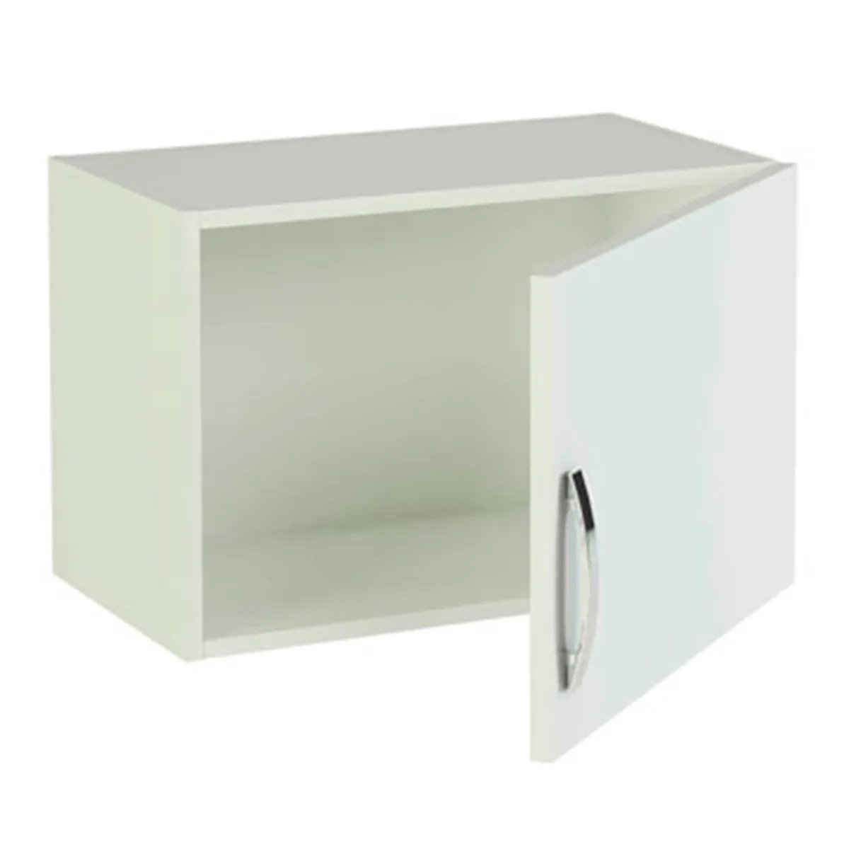 Meuble haut de cuisine 1 porte coloris blanc - Hauteur 40 x Longueur 60 x profondeur 33 cm