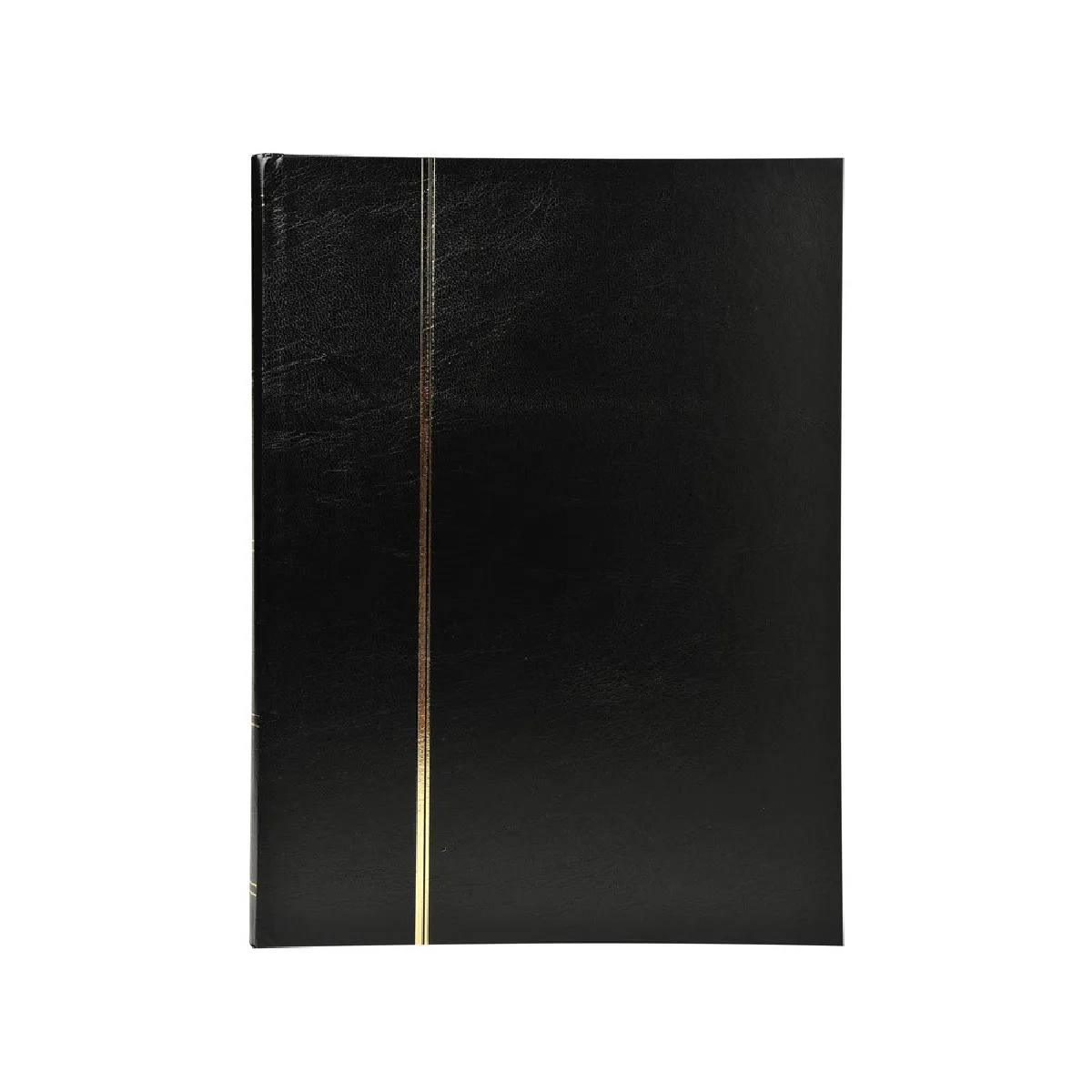 Album de timbres en simili-cuir 64 pages - 22,5 x 30,5 cm - Noir