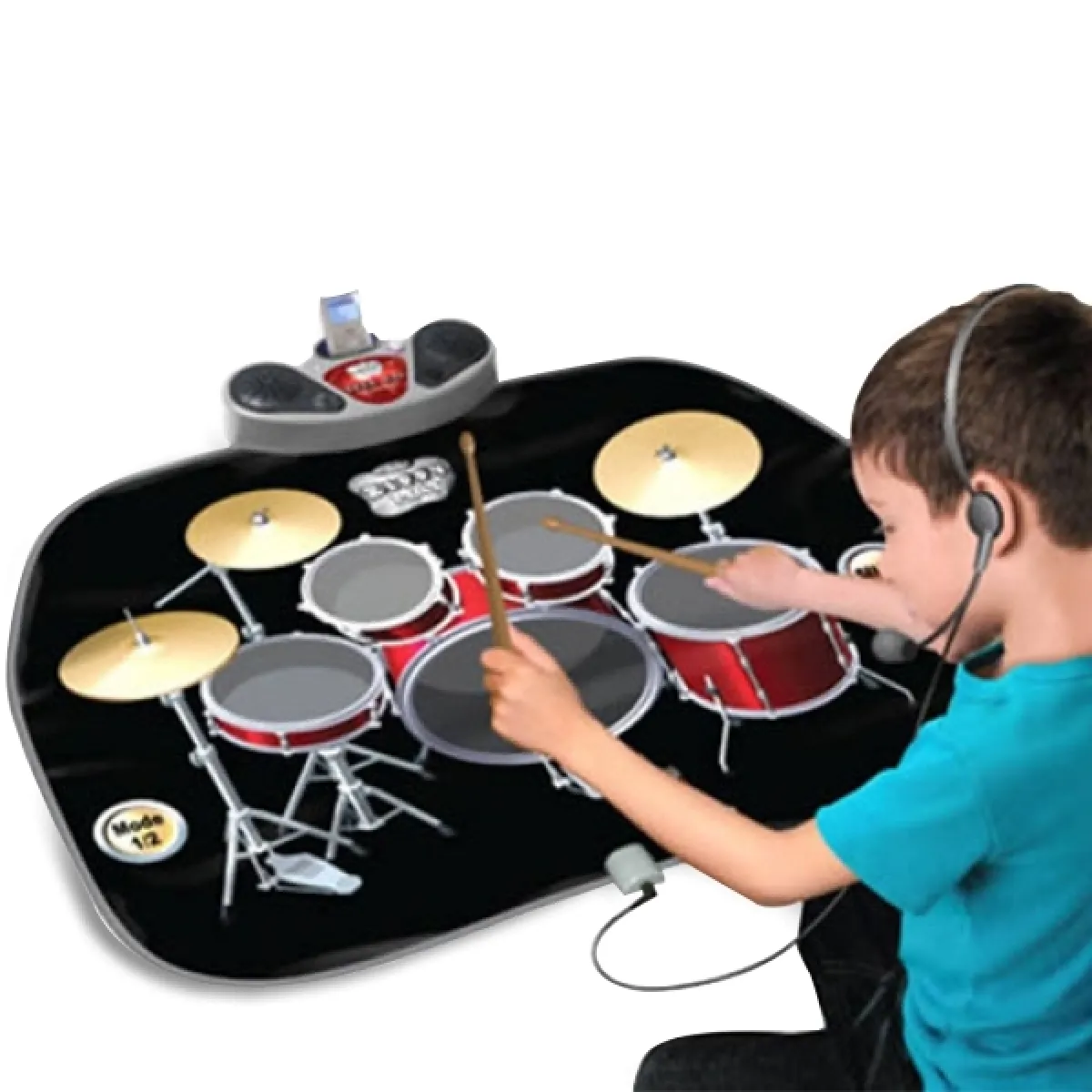 Tapis musical batterie et haut-parleur