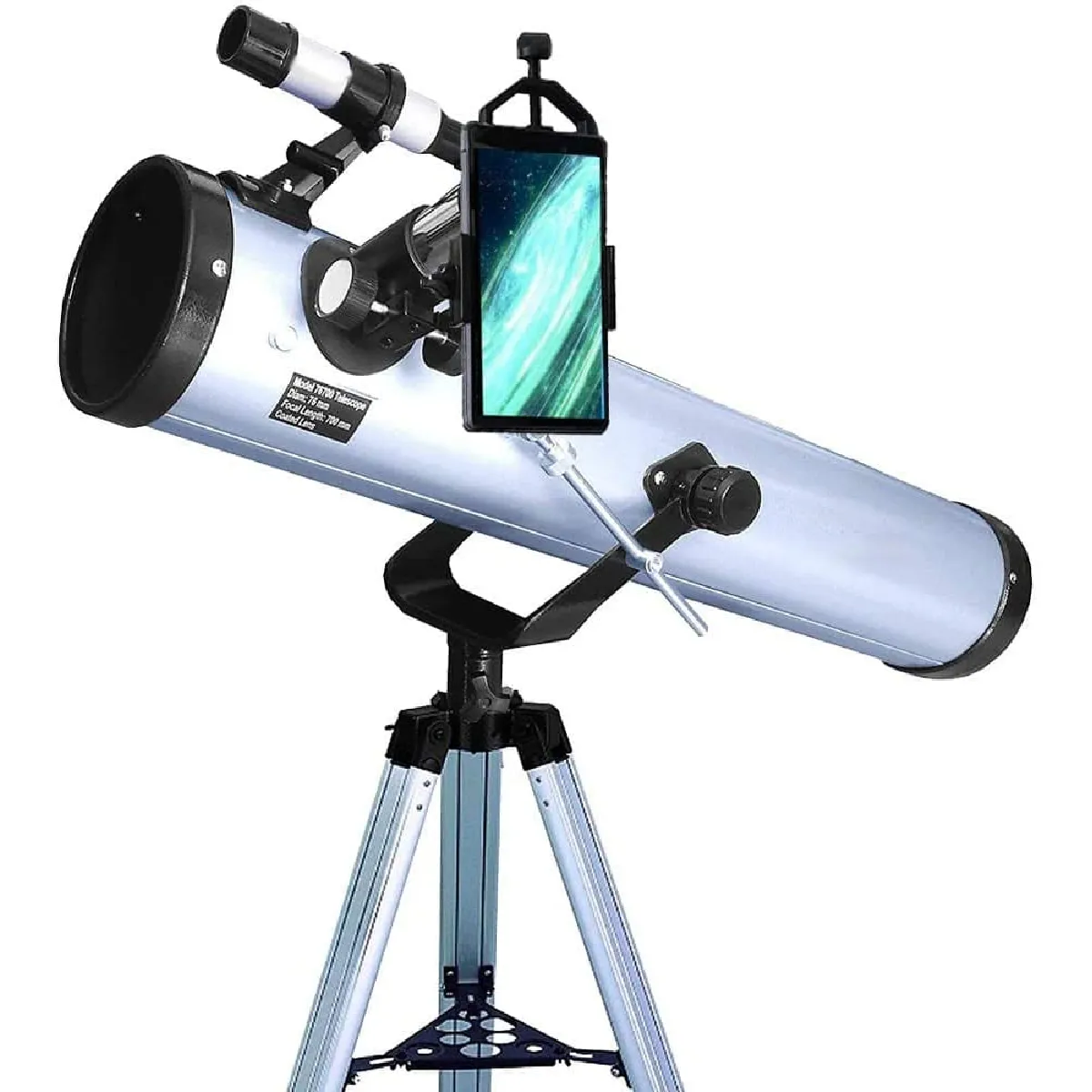 Pack complet télescope XXL Astrophotographie 76/700 avec Lunette astronomique Zoom et guide débutant