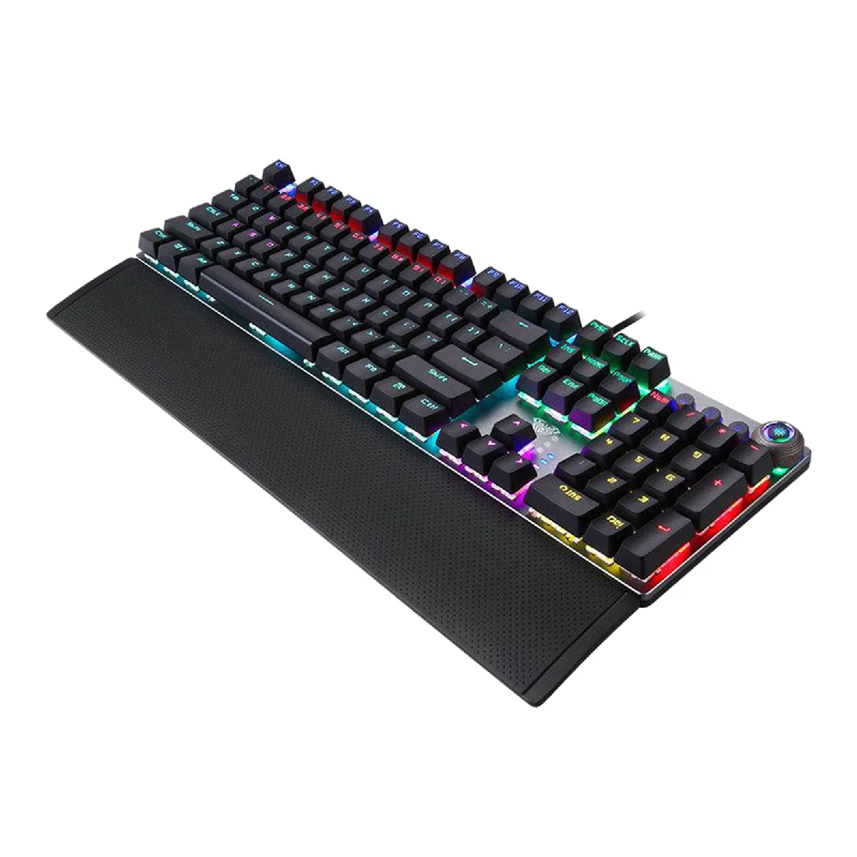 Clavier Mécanique Rétroéclairé Par LED Avec Repose-main à Réponse Rapide Pour PC Gamers Brown Switch