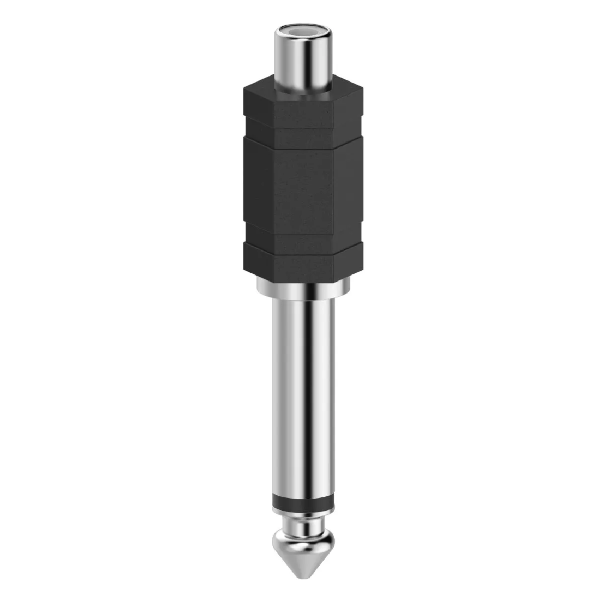 Adaptateur audio, fiche RCA femelle - jack mono mâle 6,3 mm