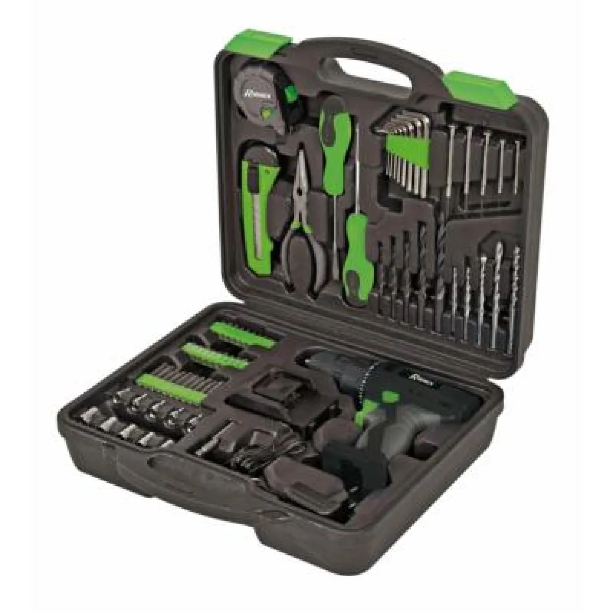 Coffret perceuse-visseuse 12 volt 1,3 ah 1 batterie lithium