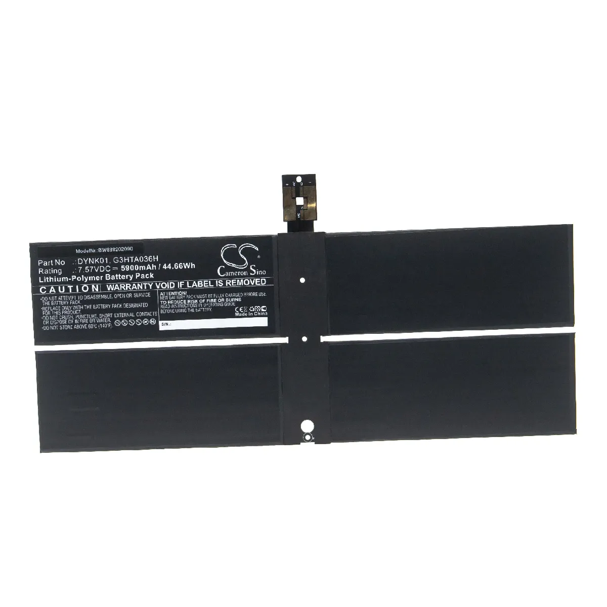 vhbw Batterie compatible avec Microsoft Surface 1769, 1782, 2-LQN-00004 ordinateur portable Notebook (5900mAh, 7.57V, Li-polymère)