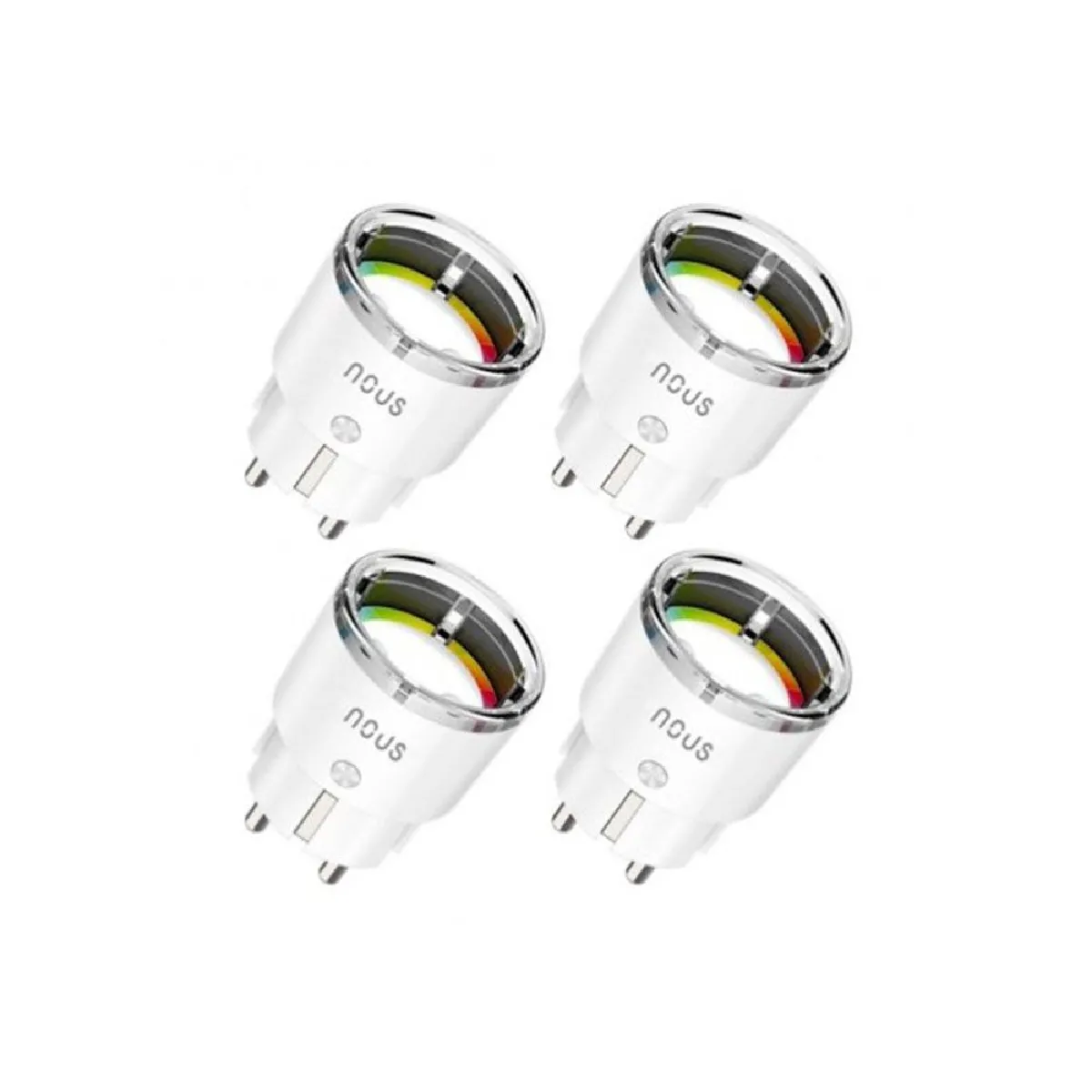 Lot de 4 Prises intelligentes Zigbee 3.0 - NOUS-A1Z-4 - NOUS