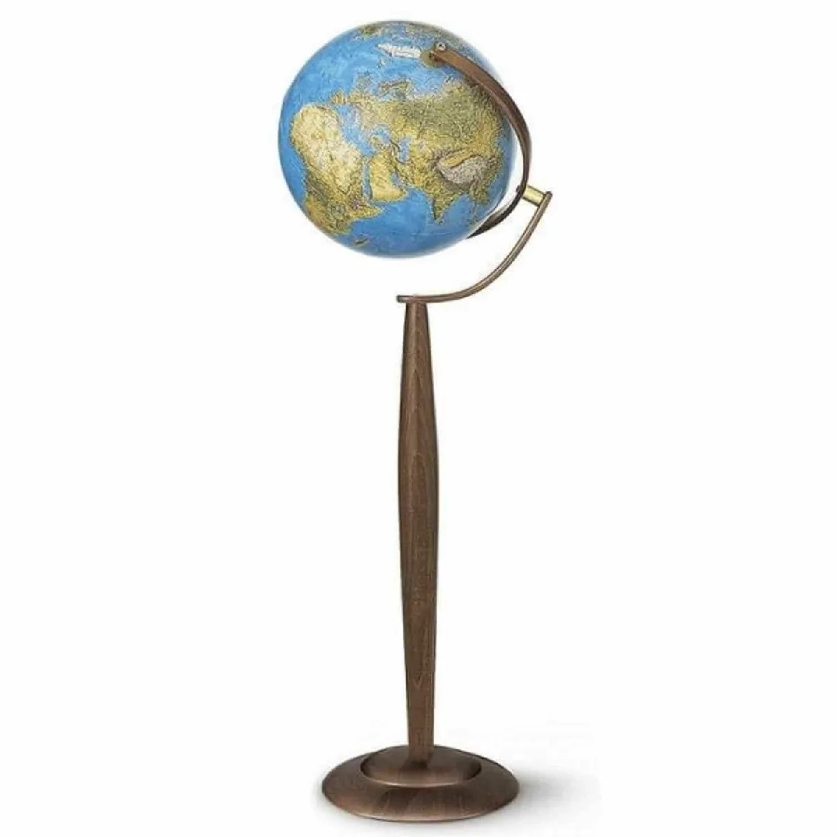 Globe terrestre lumineux sur pied Ø 37 cm - Sylvia Blue