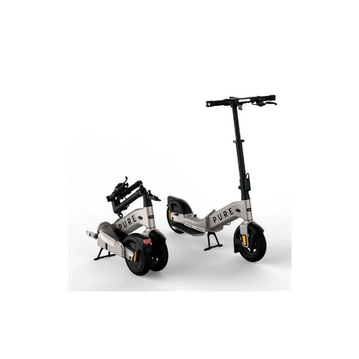 Trottinette électrique Pure Electric Pure Advance Flex 710 W Argent Platine Métallisé