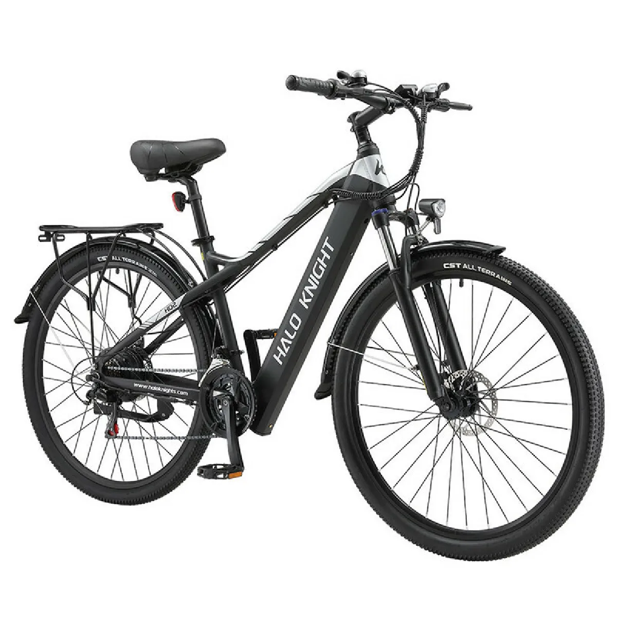 Vélo électrique Halo Knight H02, moteur sans balais 750 W, batterie 48 V 16 Ah, pneus 29 x 2,1 pouces – Noir