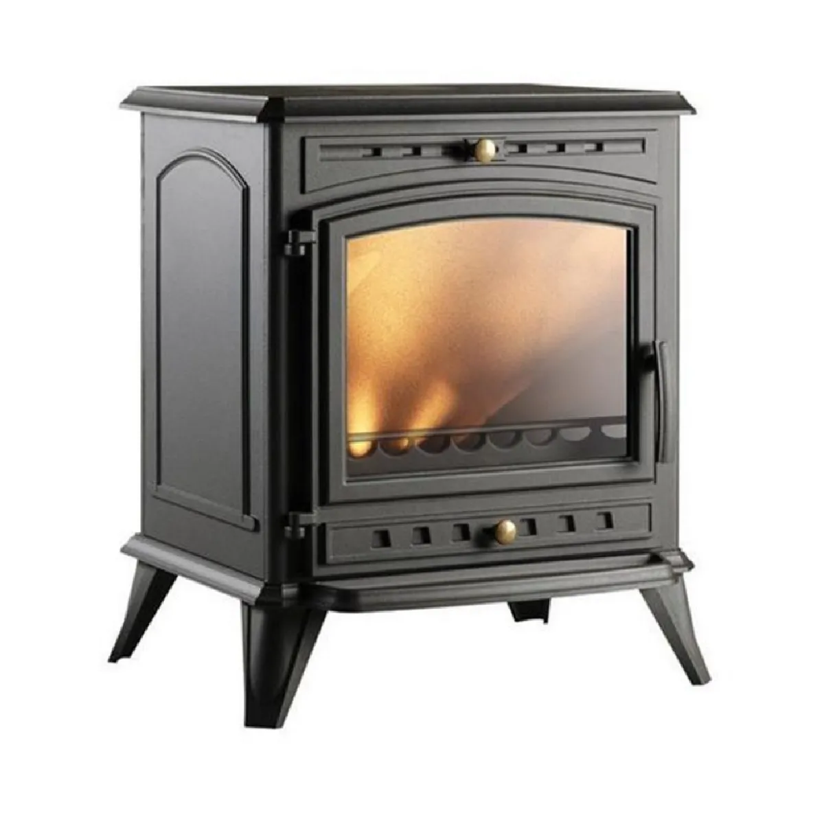 Poêle à bois fonte 8kw anthracite - 9166-44 - INVICTA