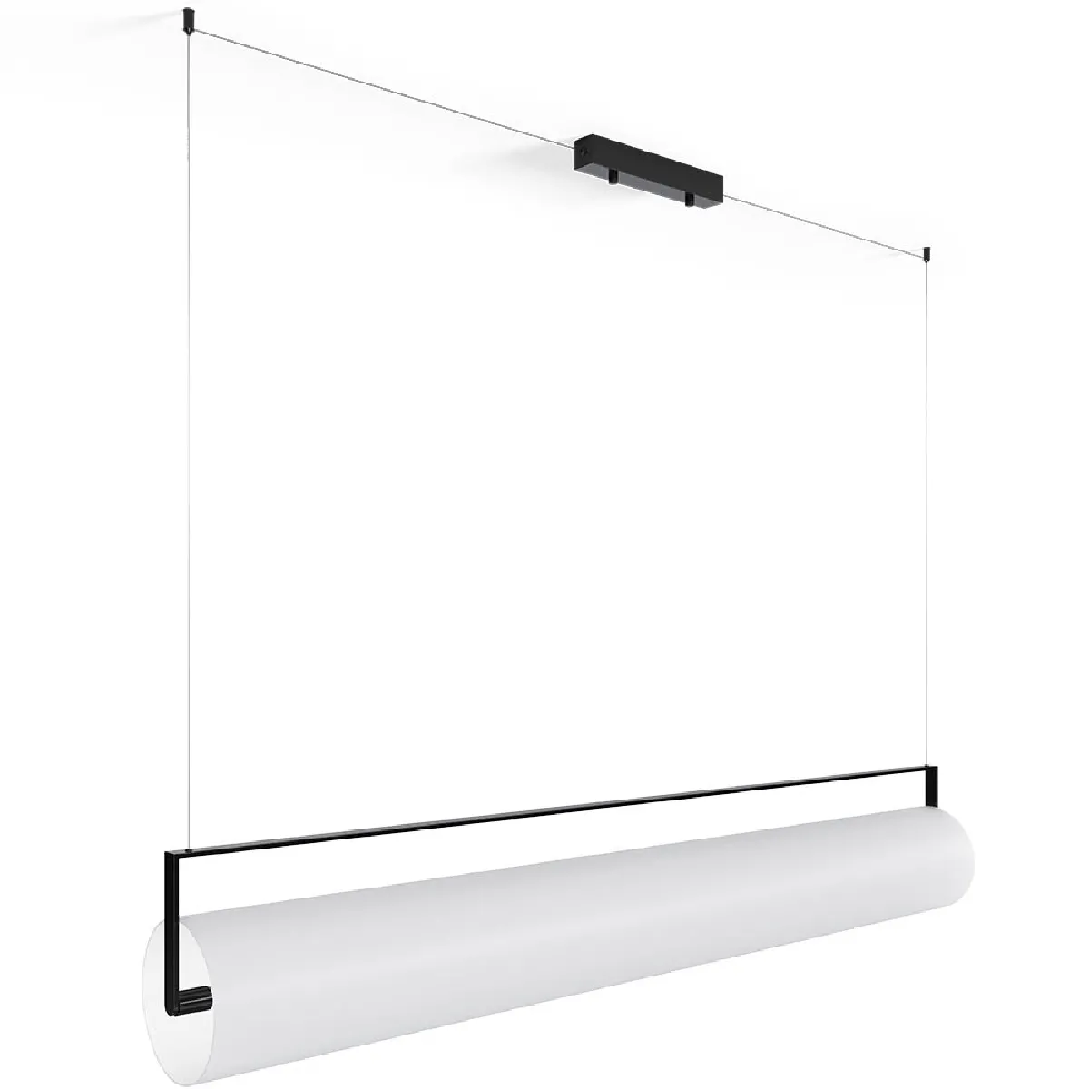 Lampe Suspendue Barre Horizontale LED - Lera Blanc