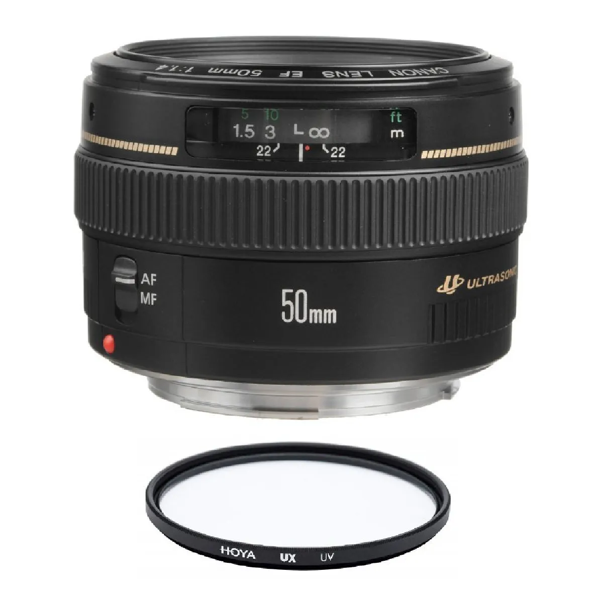 CANON EF 50mm F1.4 USM + HOYA UX UV 58mm Filter