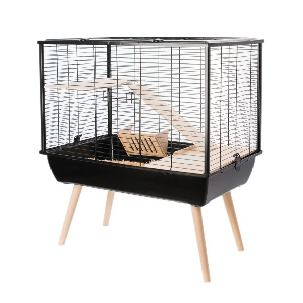 Cage Neo muky pour grands rongeurs 58 cm noir