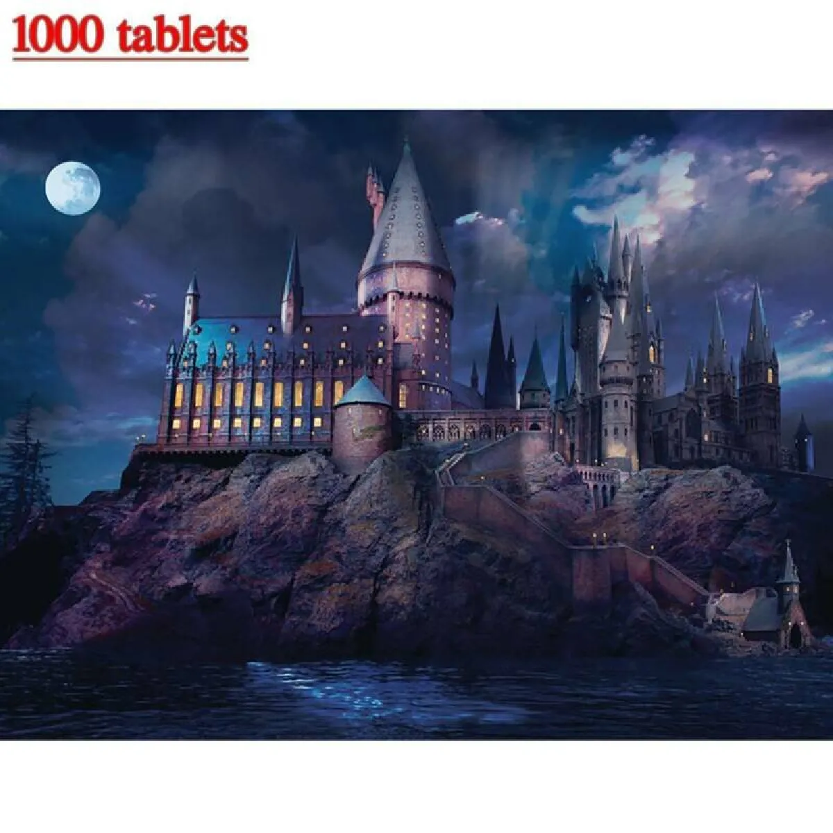 Puzzle de Poudlard, 1000 pièces, Harry Potter, jeux pour adultes et enfants.