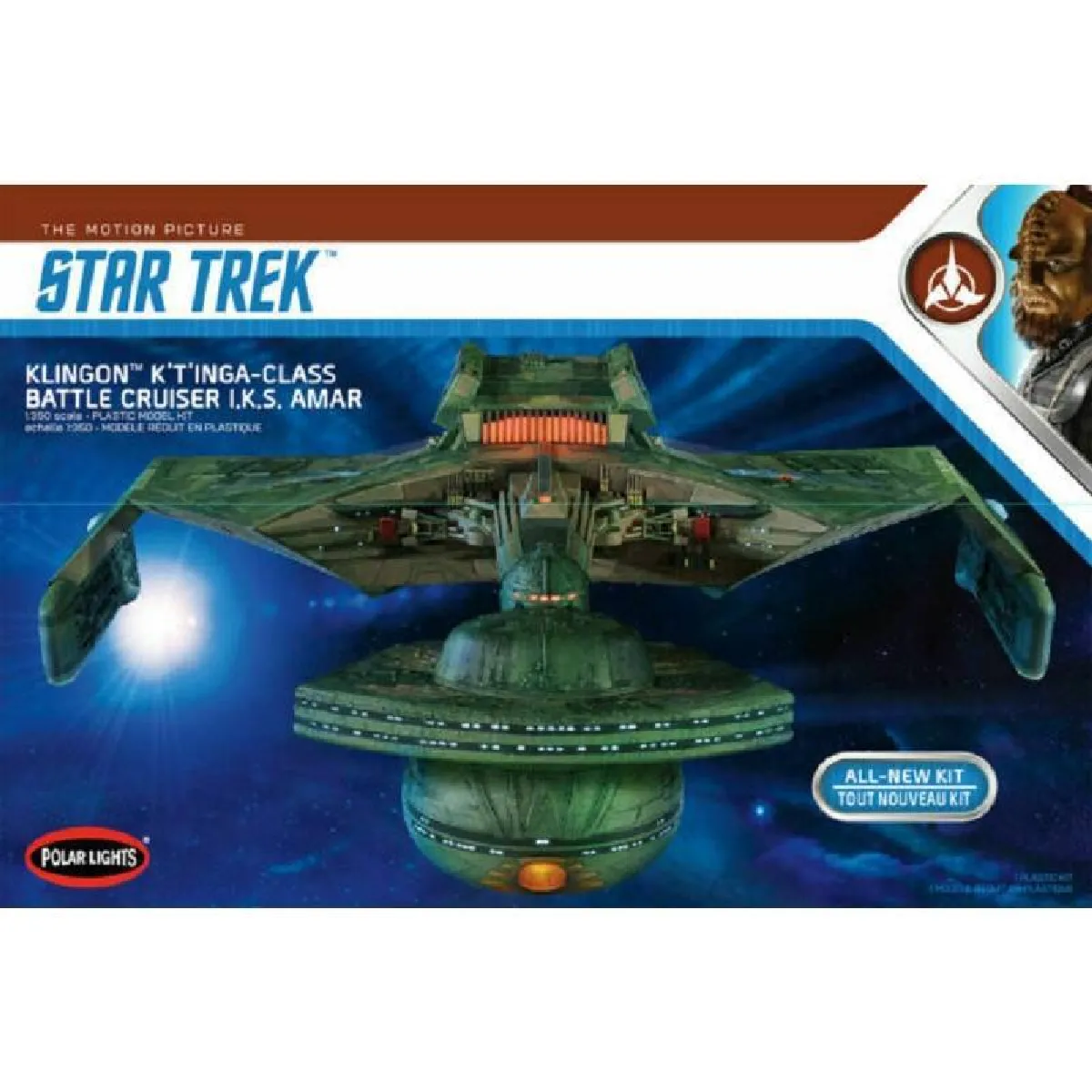 Maquette Star Trek Klingon K't'inga Class Battle Cruiser Iks Amar