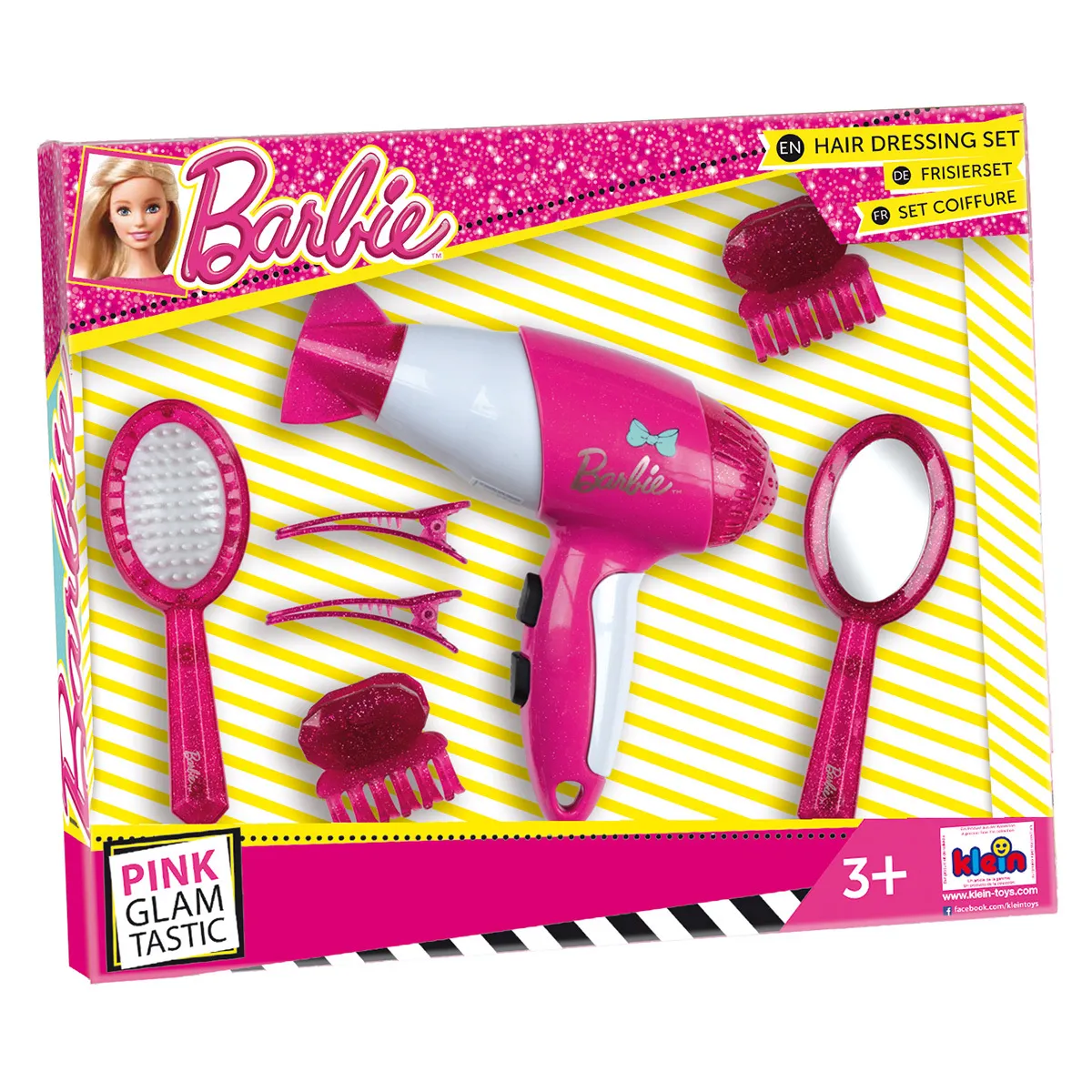 KLEIN - Set de coiffure Barbie avec seche-cheveux électronique